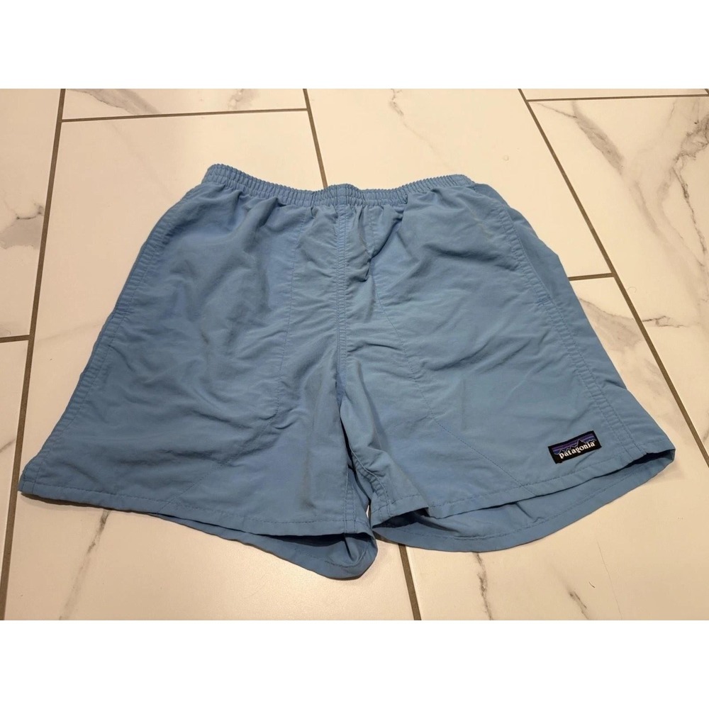 Patagonia Baggies Swim‎ Trunks Mens XS Blue Nylon Mesh Lined Shorts
